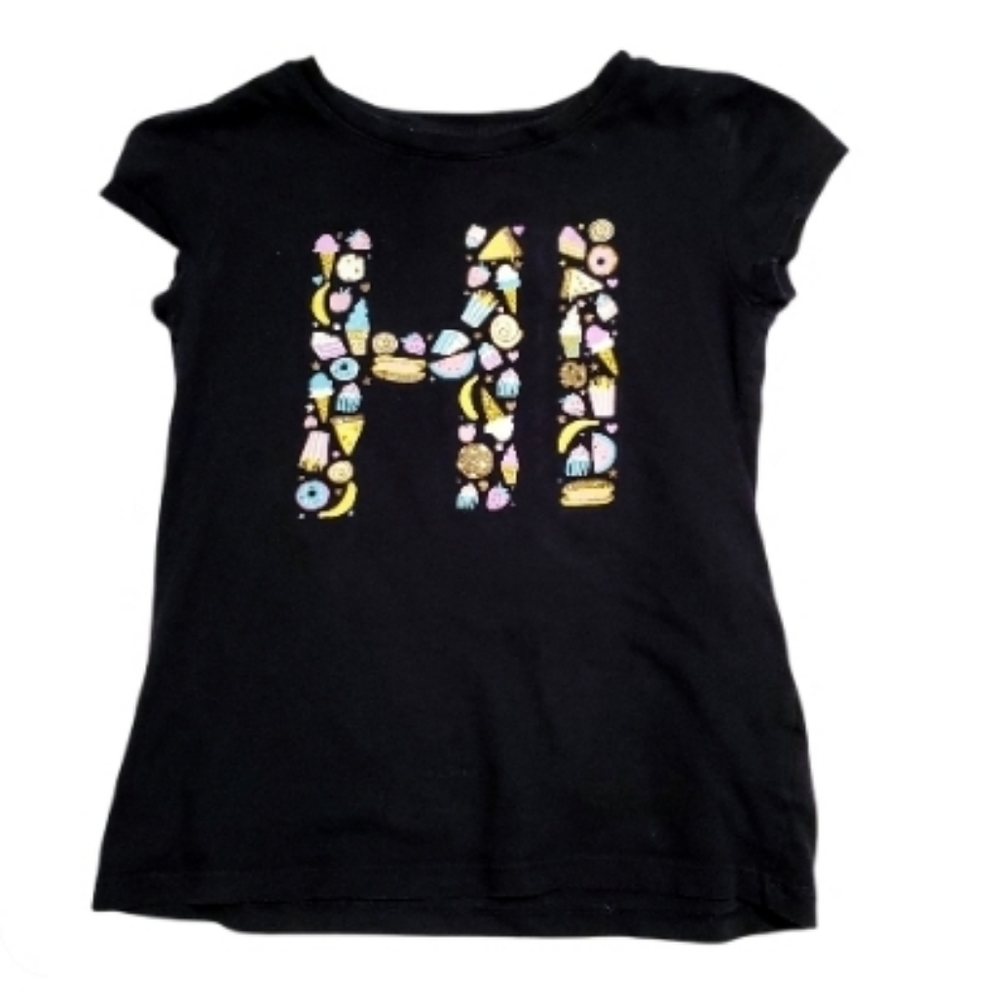 5/25 Gap Navy Blue Hi Shirt Made of Food s 6/7